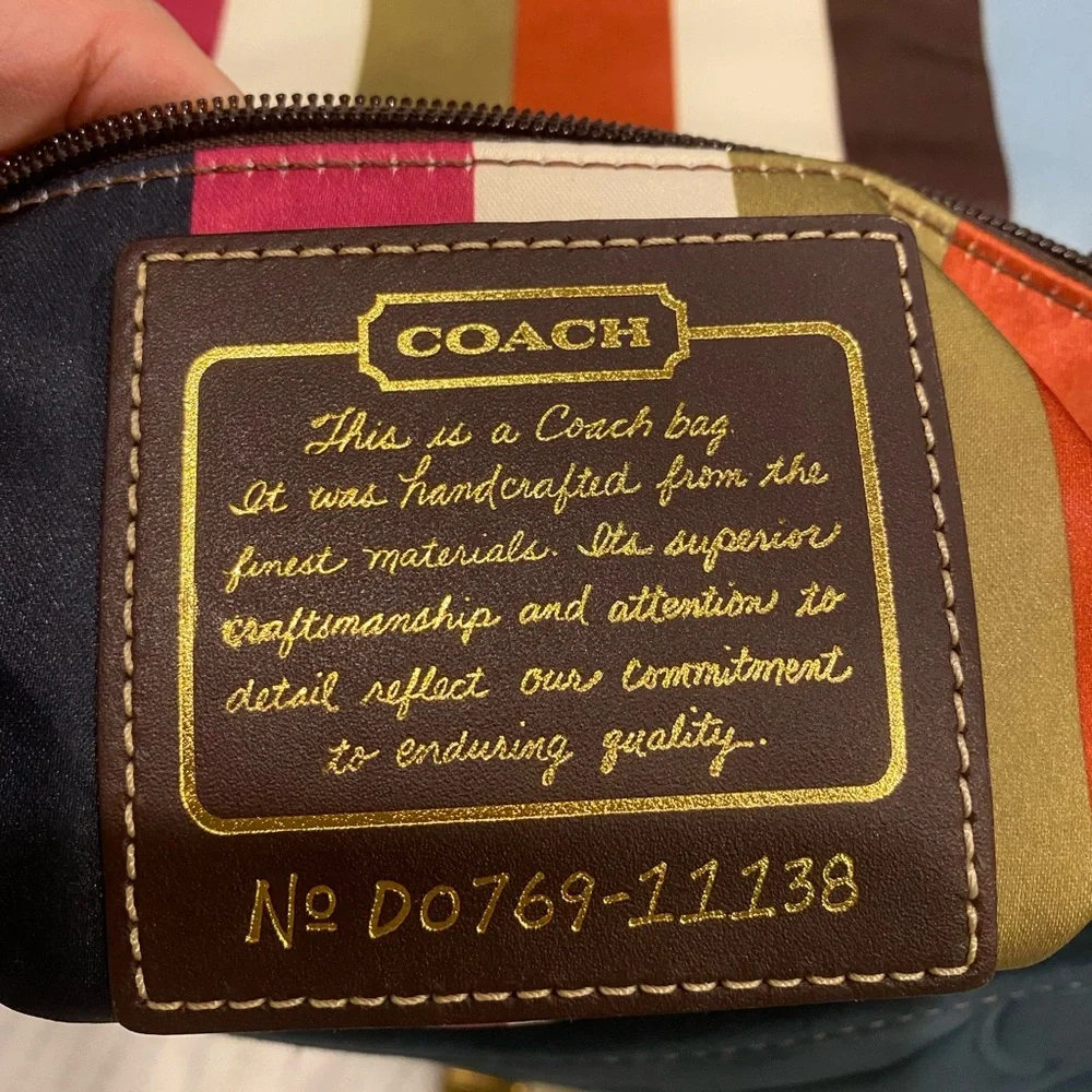 Coach 65th Anniversary Suede Leather Bag - Picture 11 of 15